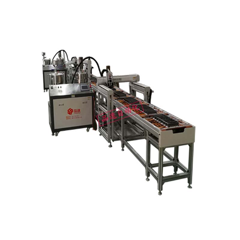 防水電源兩級自動灌膠流水線