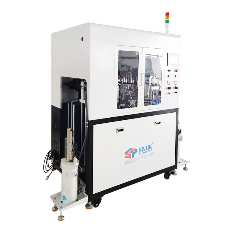 法蘭雙頭轉盤自動點膠機