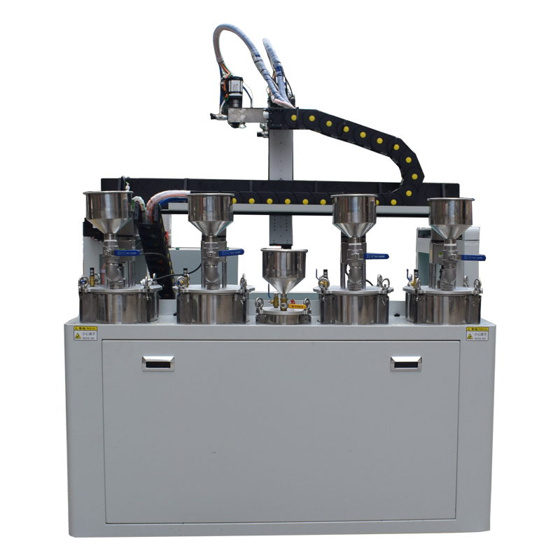 雙供膠系統(tǒng)自動灌膠機(帶拖車)