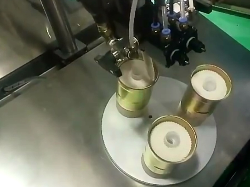 濾清器三工位轉盤打膠機視頻